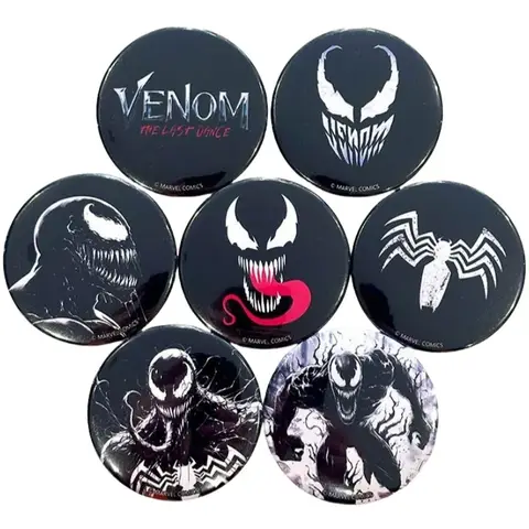 Ny Marvel Venom Metallstång Chi Kreativ Personlighet Marvel Superhjälte Film Periferi Cool Brosch Badge Julklapp Partihandel 8 best sales nålgift - №3