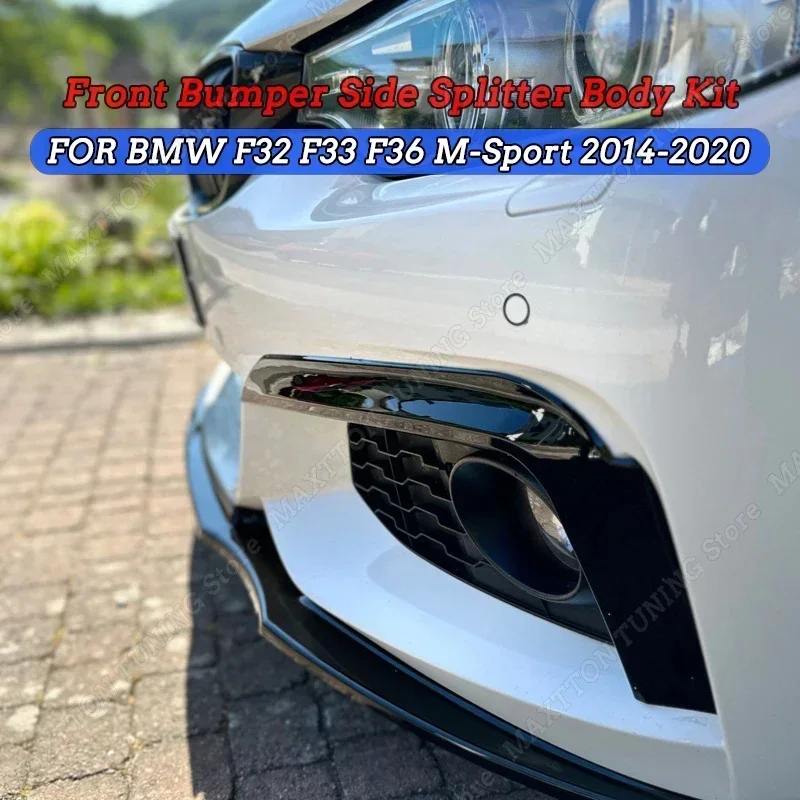 

Front Bumper Lip Side Splitter Spoiler Fog Lamp Grille For BMW F32 F33 F36 M-Sport 420i 428i 435i 440i M-tech 2014-2020 Diffuser