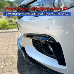 Front Bumper Lip Side Splitter Spoiler Fog Lamp Grille For BMW F32 F33 F36 M-Sport 420i 428i 435i 440i M-tech 2014-2020 Diffuser