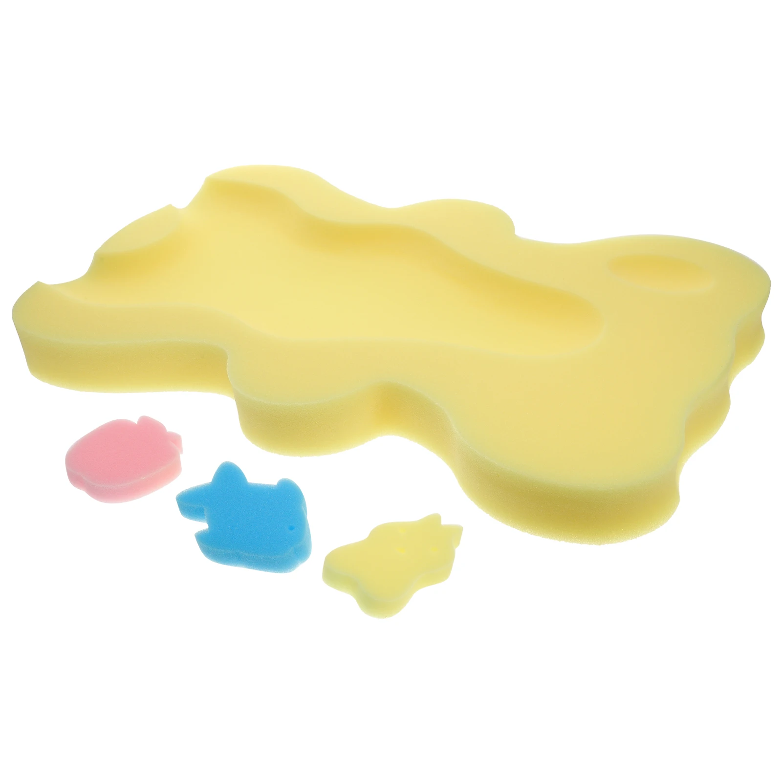 

Baby Bath Sponge Cushion Mat Newborn Toddler Support Pad Anti Skid Portable Basin Soft Durability Plastic Home Use