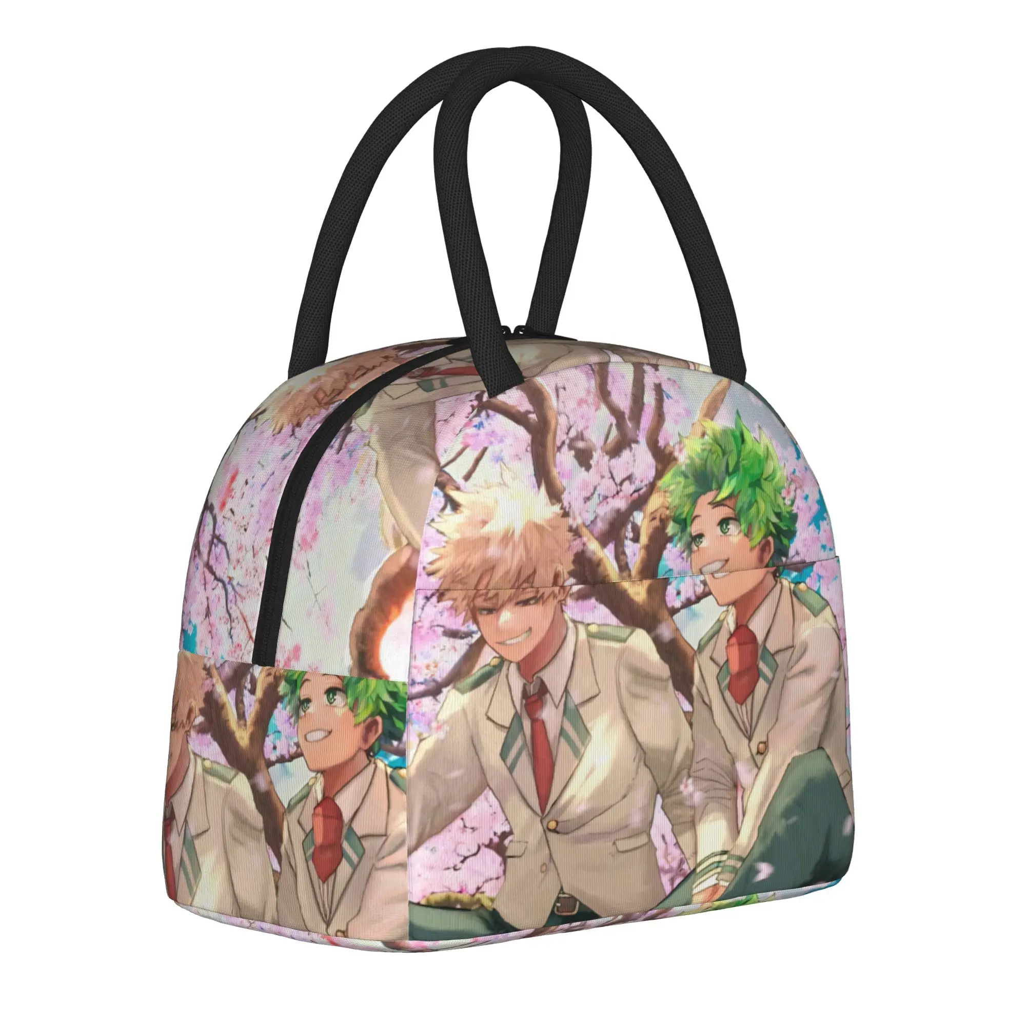 Bakudeku My Hero Academia Anime  Insulated Lunch Bags Cooler Bag Reusable  High Capacity Tote Lunch Box Food Bag Beach  Picnic