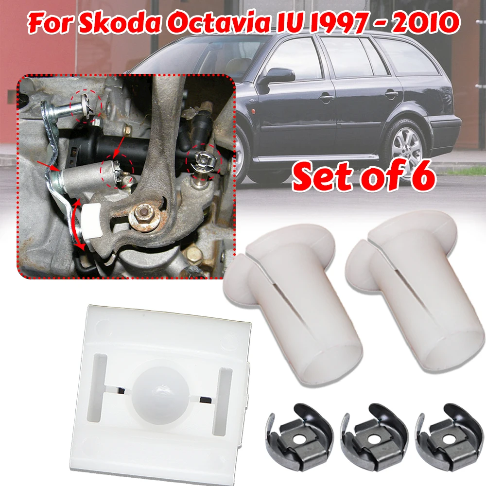 

Gear Selector Wiring Lock Washer Shift Relay Lever Slide Bush Kit Shifter Linkage Sliding Shoe Bearing Socket For Skoda Octavia