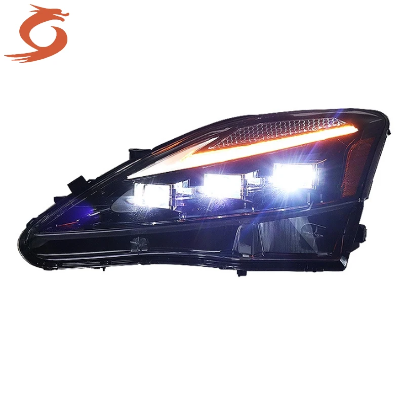 High Quality Headlamp Assembly For Lexus IS250 300 Retrofit LED Lens Daytime Running Lights Turn Signals 06-12