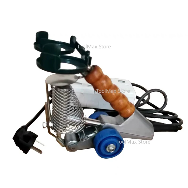 Mesin jahit veneer portabel untuk pengerjaan kayu, tipe kepala benang ganda, mesin veneer industri untuk penyambungan veneer.