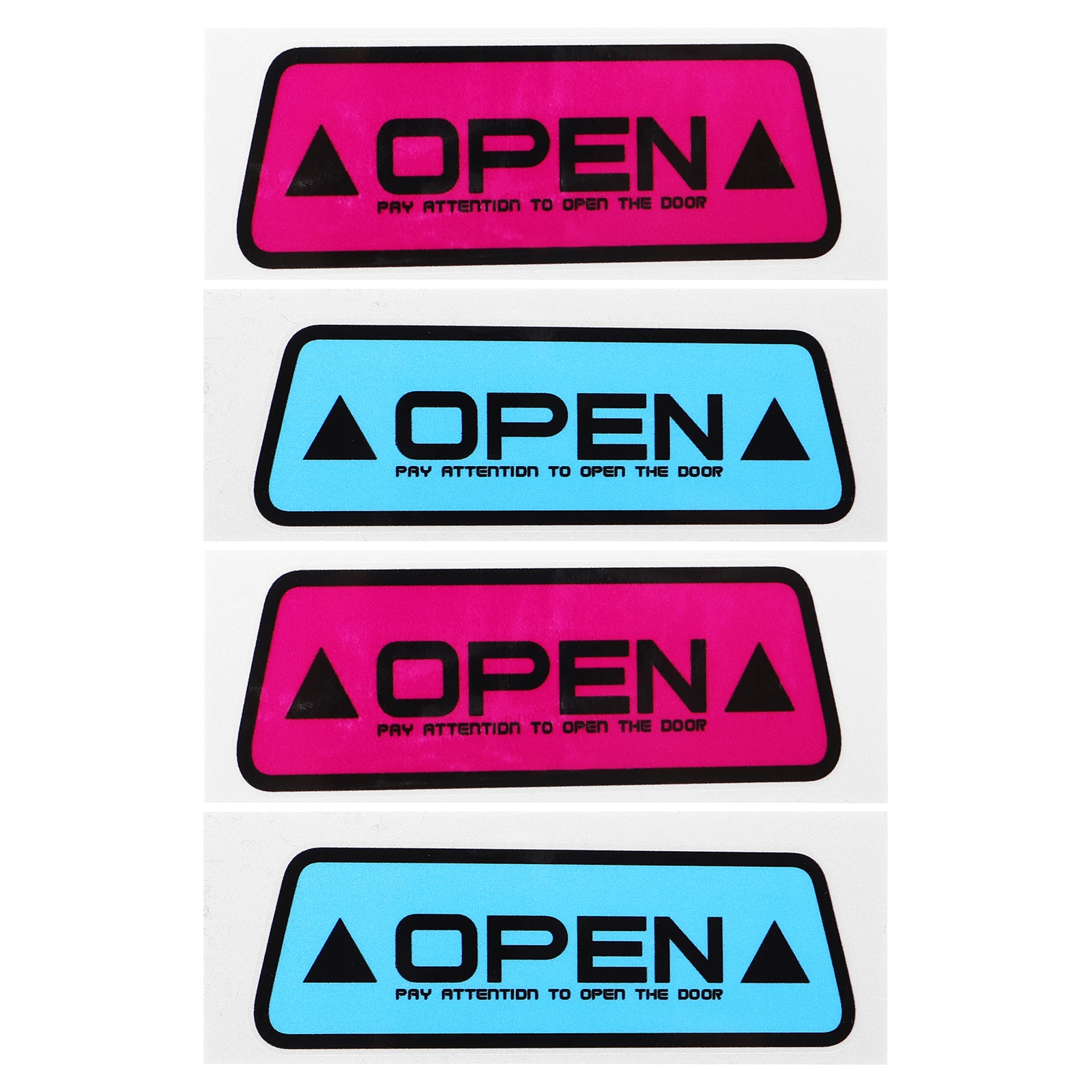 

4 Sheets Door Anti-collision Stickers Car Guards Ding Protector Decals for Vehicles Safety Reflective Warning Open Alert