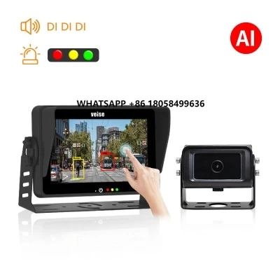 

Ai Pedestrian Detection Early Warning Backup Camra System - Built-in Sound and Light Reminders