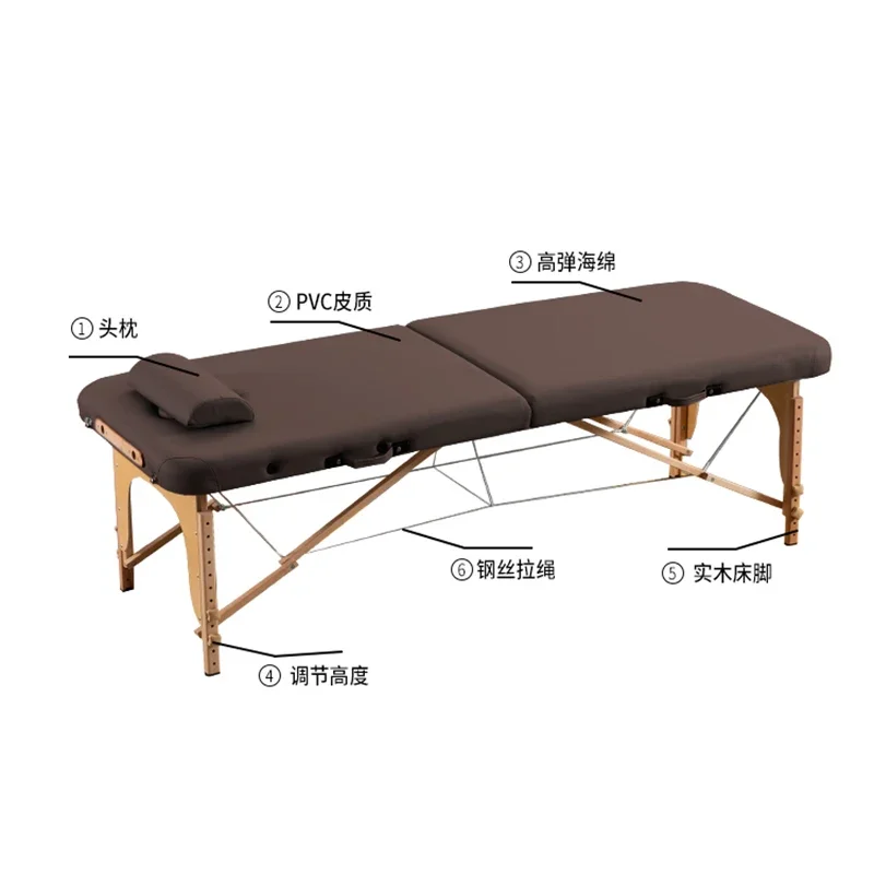 Wooden Lash Bathroom Therapy Massage Bed Speciality Tattoo Massage Table Folding Beauty Camilla Masaje Salon Furniture BLMB