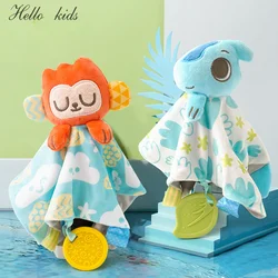 Baby Comforter Blanket Dinosaur Monkey Koala Soft Plush Newborn Sleeping Dolls Kids Fashion Sleep Toy Soother Appease Towel Bibs