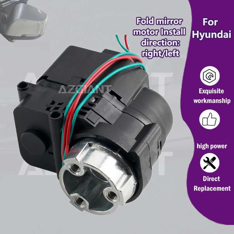 

AZGIANT For Hyundai i10 i20 i40 MK1/PB(Australia)/i30 MK2 Car Door Side Mirror Electric Fold Motor 12V accessories