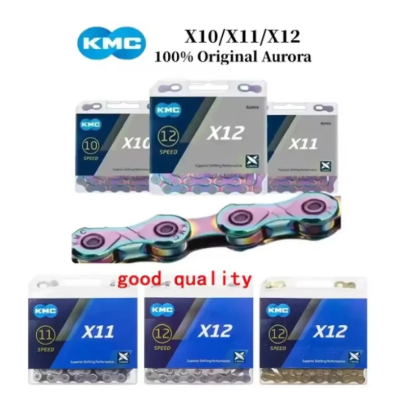 KMC سلسلة الدراجة X8 X9 X10 X11 X12 سلسلة دراجات 8/9/10/11/12 سرعة الطريق الدراجة الجبلية كرانسيت متوافق SRAM 8 9 10 11 12