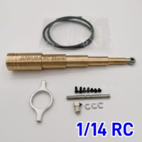 RC Tipper Truck 1/14 Metal Middle Oil Hydraulic Lifting Cylinder For Tamiya 1/14 Rc Truck Tipper Dumper Parts Accessories