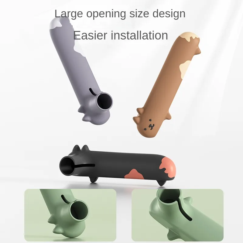 Silicone Door Handle Protective Cover Bedroom Door Bathroom Handle Silent Anti-collision Thickened Anti-collision Pad Wall Cover