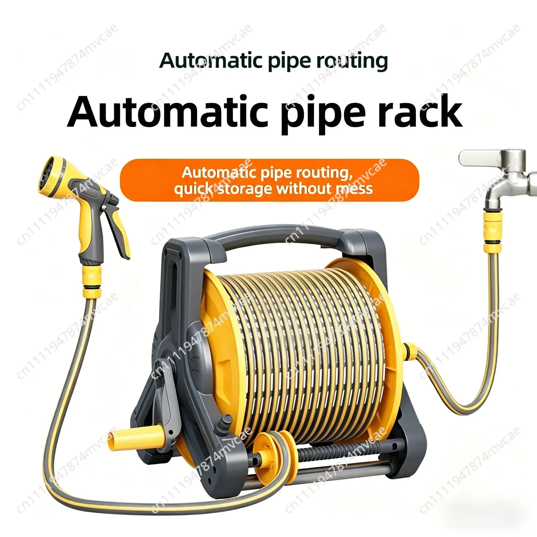 10M~40M Household water hose cart Hose for watering flowers Car wash high pressure water gun Garden watering hose rack