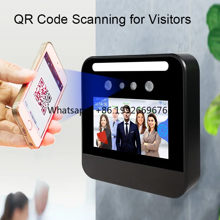 Biometric Palm Vein Recognition Face Recognition Employee Time Attendance  Software Customized 4G WiFi Backup Battery