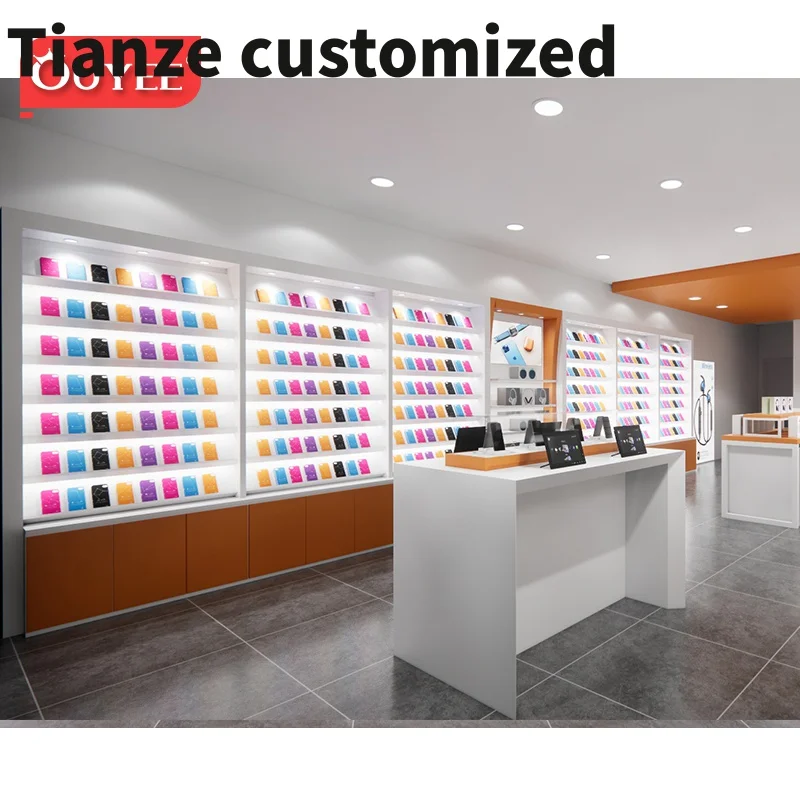 

Customized-mobile phone shop decoration design,cell phone display units