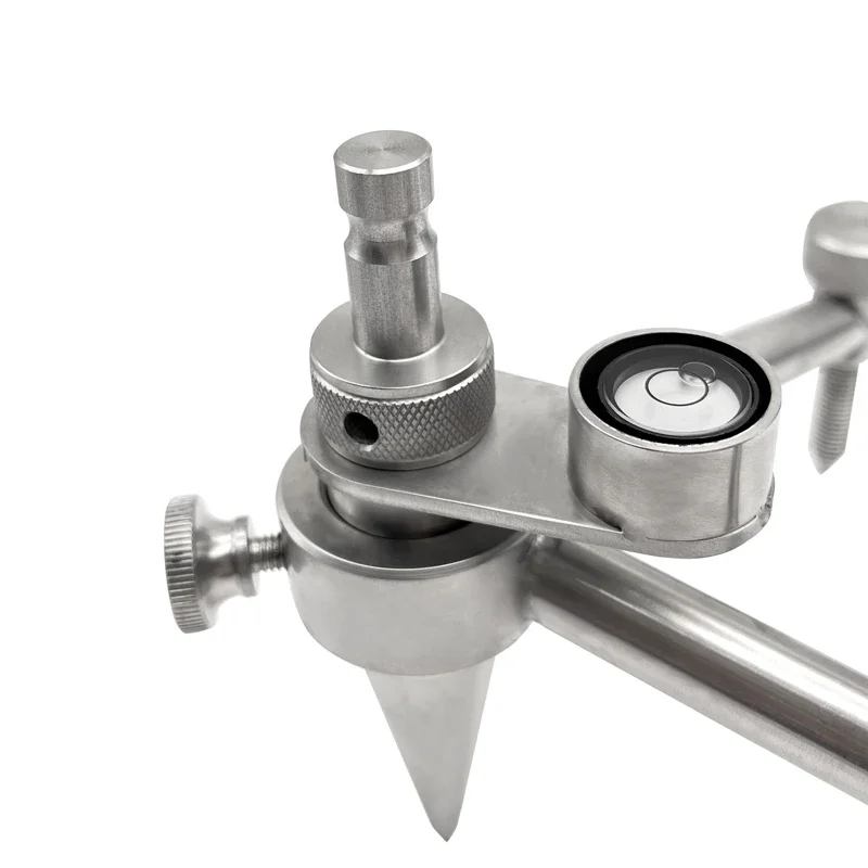 Edelstahl Mini Zweibein für Mini Prisma Pole mit Lei Adapter, Mini Stativ & Adapter,