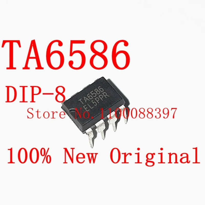 10 unids/lote 100% nuevo y original TA6586 DIP-8 chip de accionamiento de Motor en stock