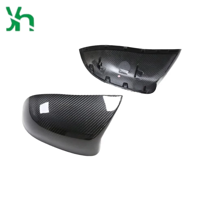 BMW X5M X6M F85 F86 (2015-2019)用ドライカーボンファイバーサイドミラー交換 カーボンファイバーカバー 外装アクセサリー