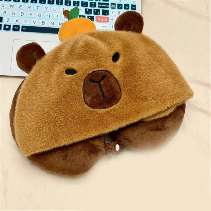 Cartoon Animals Plush Neck Pillows for Adult Naptime or Travel Adventures