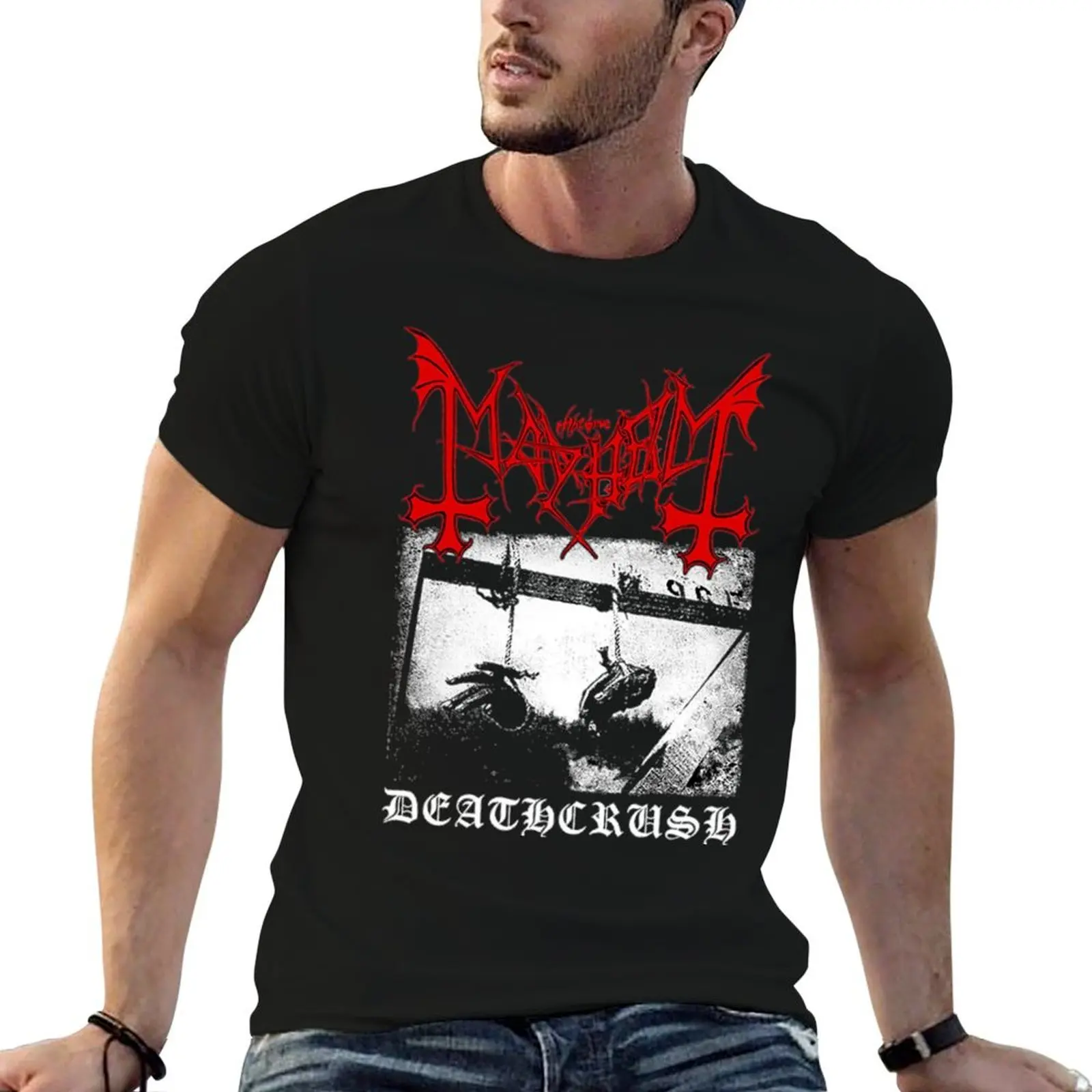 

Mayhem Deathcrush Euronymous Dead Varg T-Shirt funny t shirts dark humor man t shirt luxury man tshirt T-Shirt