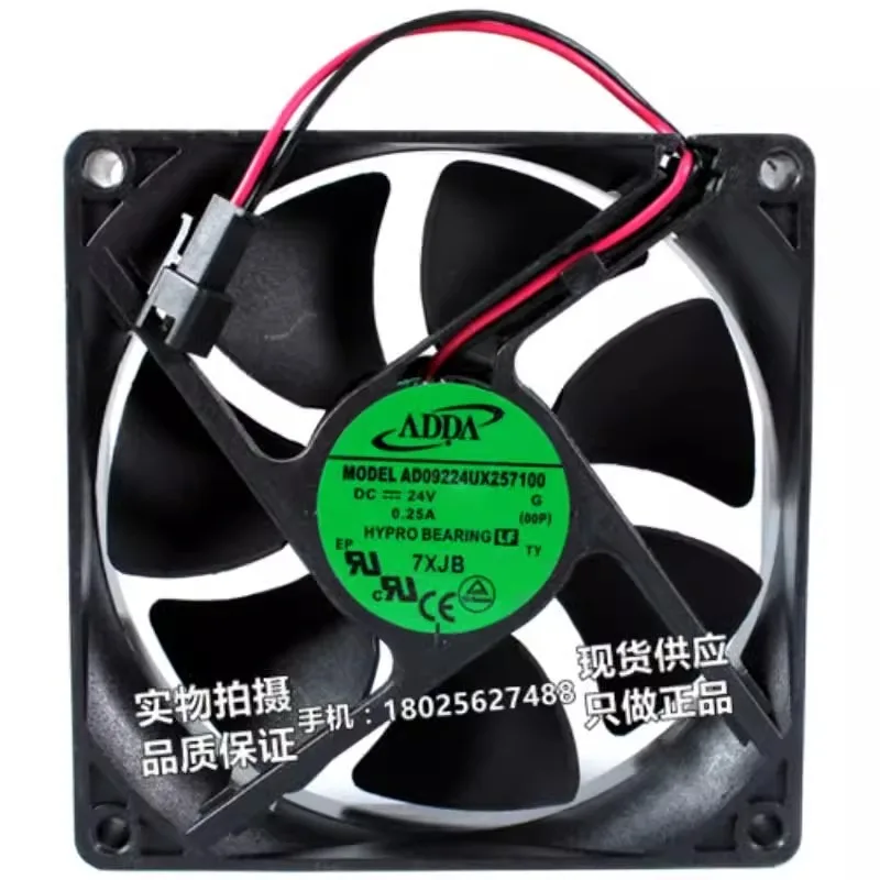 Original New Cooler Fan for AD09224UX257100 24V 0.25A 9025 Inverter Welding Machine Cooling Fan 90*90*25 Mm