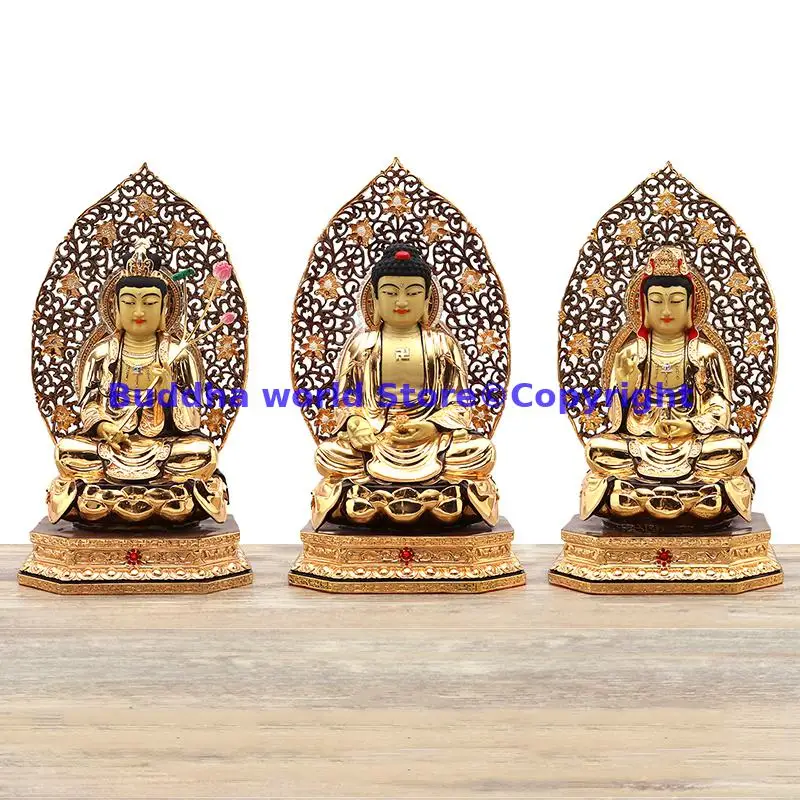 2025 HOME Protector TOP GOOD gilding goddess Guanyin Bodhisattva Buddha statue HOME temple altar worship safety healthy Large