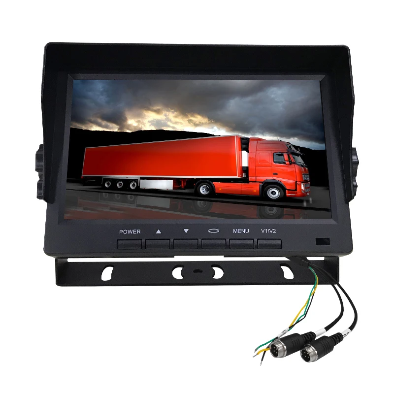 Tech New Design 7-Inch Car Monitor Android Auto System AHD TV Reversing Aid Portable Dashboard Split Screen