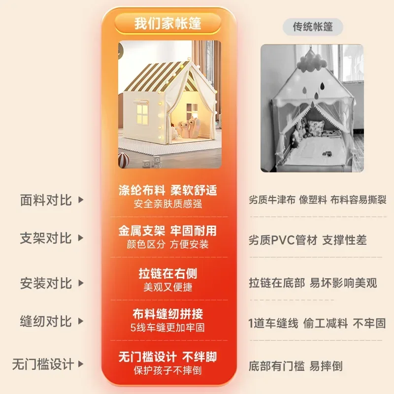 Speelhuisje voor kinderen Tent Speeltent Grote speelhuisje voor kinderen Tent Speelgoed Speelhuisje Buitenplezier Sport KidTent Binnen- en buitenpeutertenten