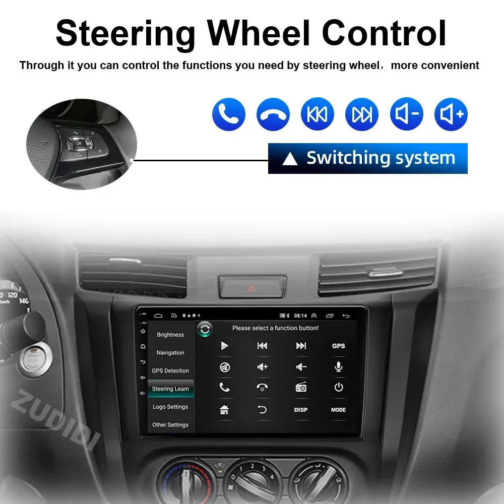 for Nissan Navara Frontier NP300 4 D23 2014-2021 Android 13 CarPlay Radio Android Auto Car Multimedia GPS 4G Player Stereo