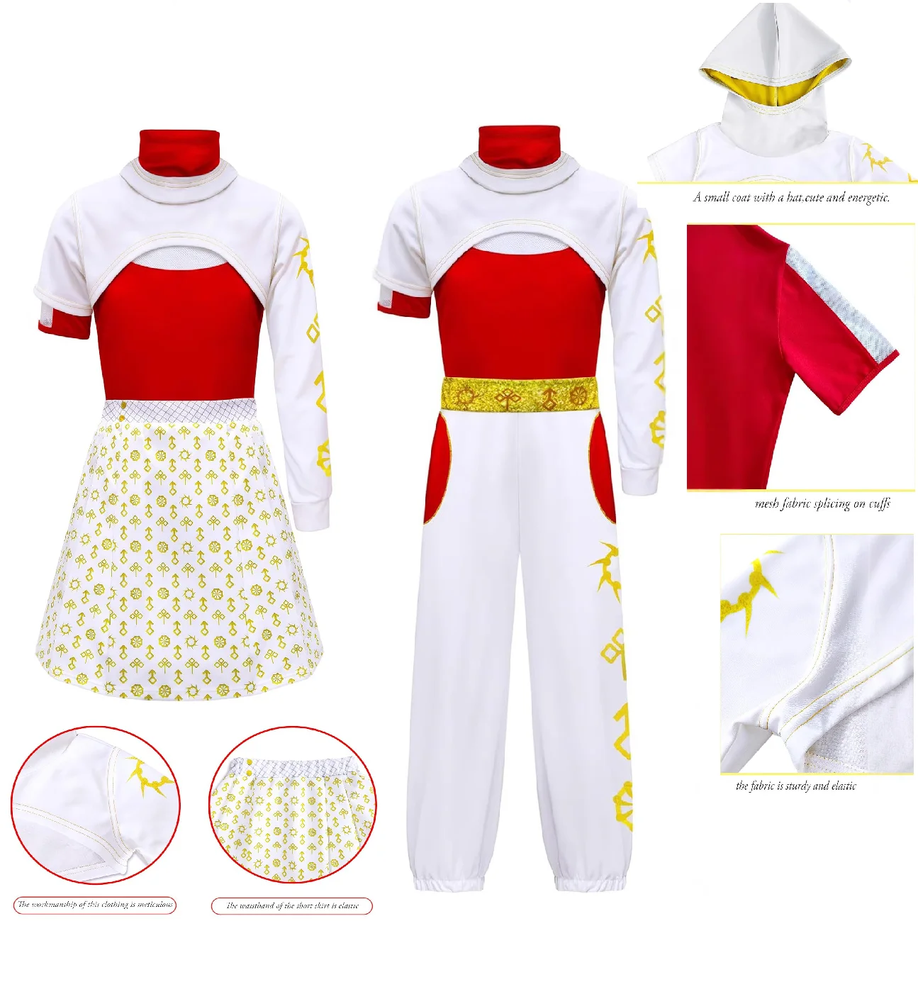 Cross border novo zumbi faculdade 4 meninas nova faculdade esportes halloween cosplay palco desempenho traje
