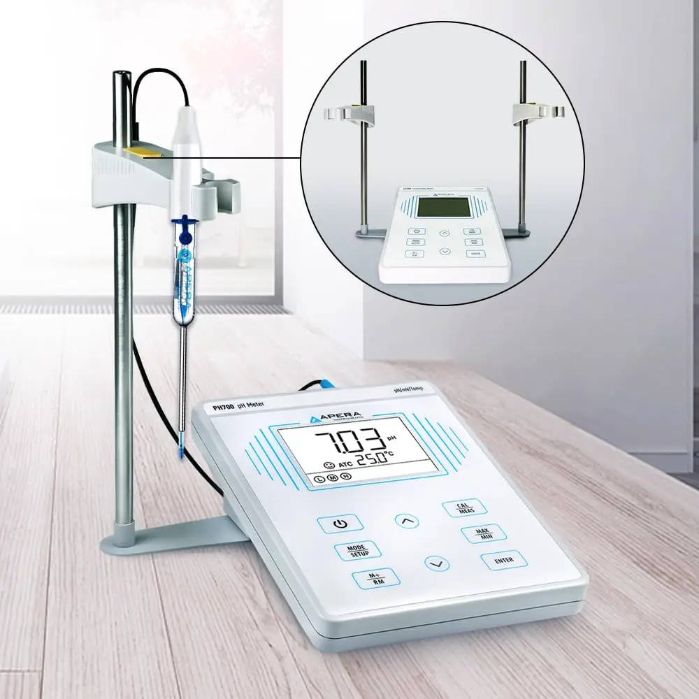 PH700-MS LCD Display Benchtop lab pH meter for micro-liter samples lab pH meter Instruments