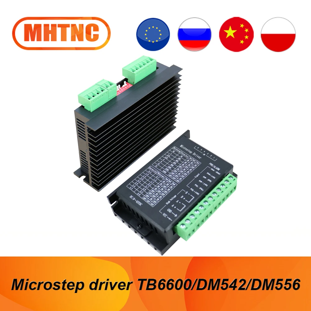 Microstep Motor Driver TB6600 9-42V 4A / DM542 20-50V 4.2A / DM556 20-50V 5.6A stepper motor driver for Nema17 Nema23 Nema24