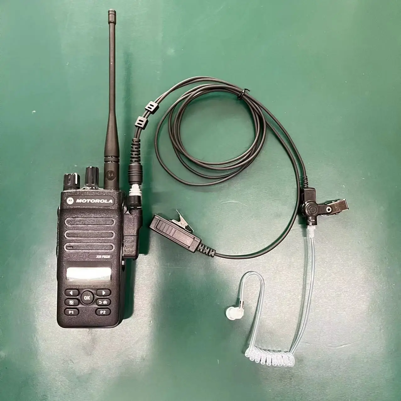 Two Way Radio Headset with Mic, PTT Surveillance Headphone, Compatible with Motorola XPR 3300 3500 3300e 3500e