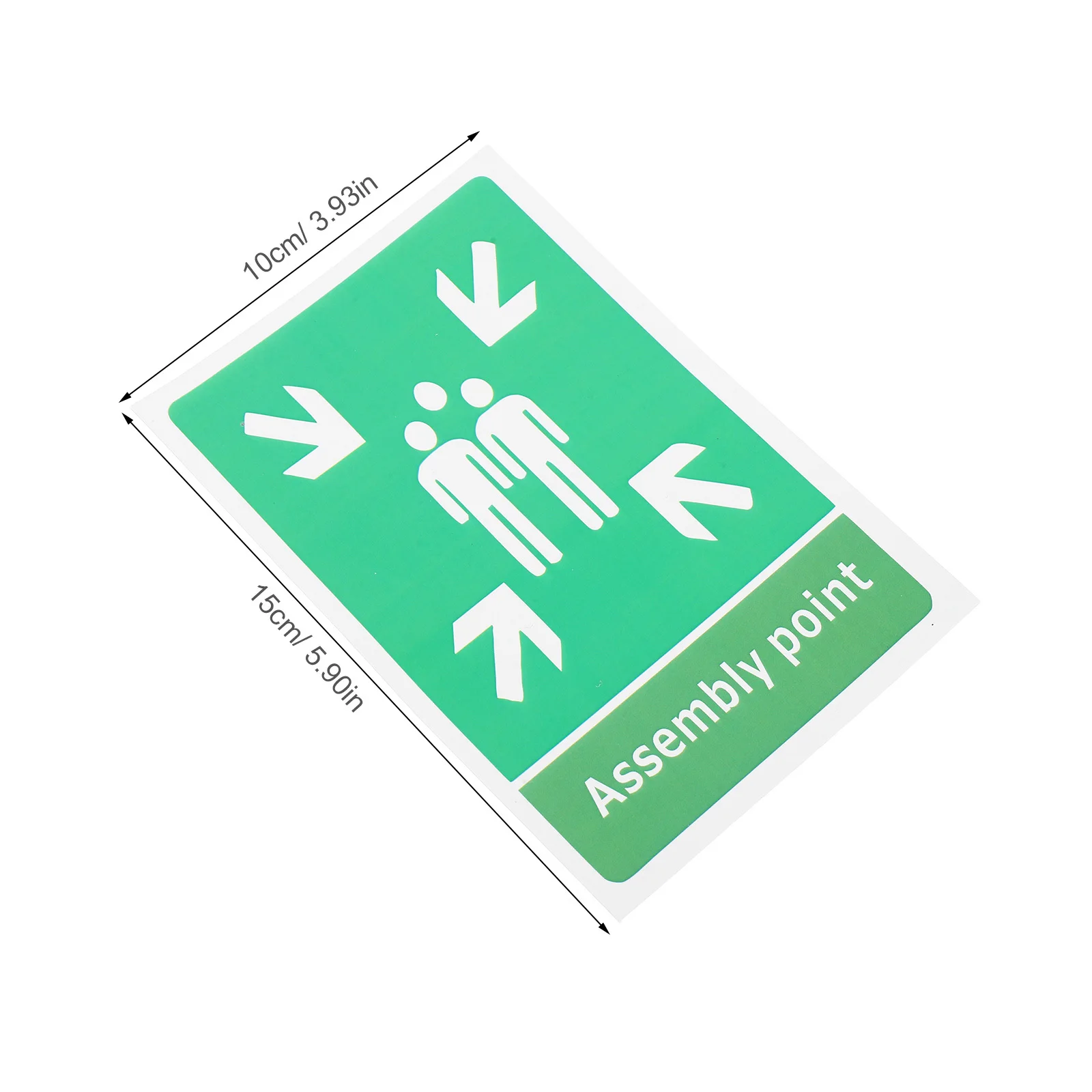10 قطعة علامات السلامة من الحرائق عالية الوضوح ذاتية اللصق سهلة التركيب للمكاتب والحدائق والحدائق خروج الحريق علامة صناعية