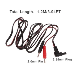 2.35mm Replacement Electrode Cable Conductive Standard Pin Connection Cables for TENS Unit Muscle Stimulator Digital Therapy