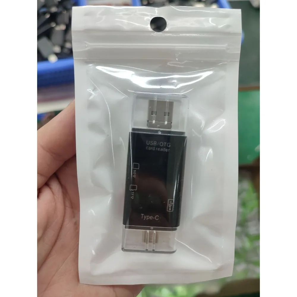 Six in One Multifunctional Type-C High-speed Card Reader Computer Mobile Phone OTG Card Reader Tf/sd Reliable and Durable