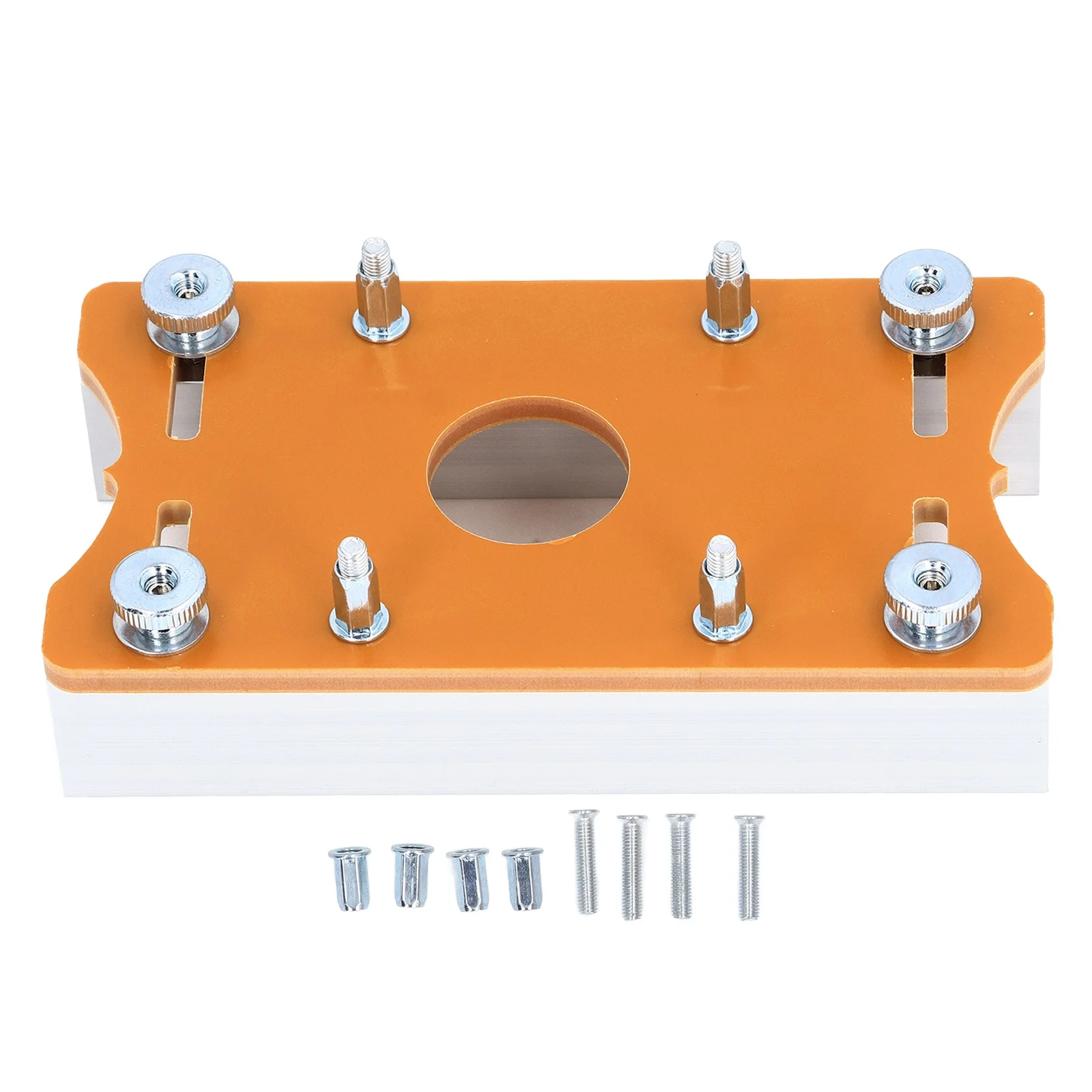 65mm Router Table Insert Plate Aluminum Alloy Mounting Plate Positioning Base for Woodworking Router Tools