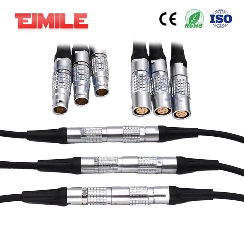 Compatible REMO FGG 0B 1B 2 3 4 5 6 7 8 9 Pin Male Plug Metal Connector Cable for Camera and Equipment Power Supply Signal Line