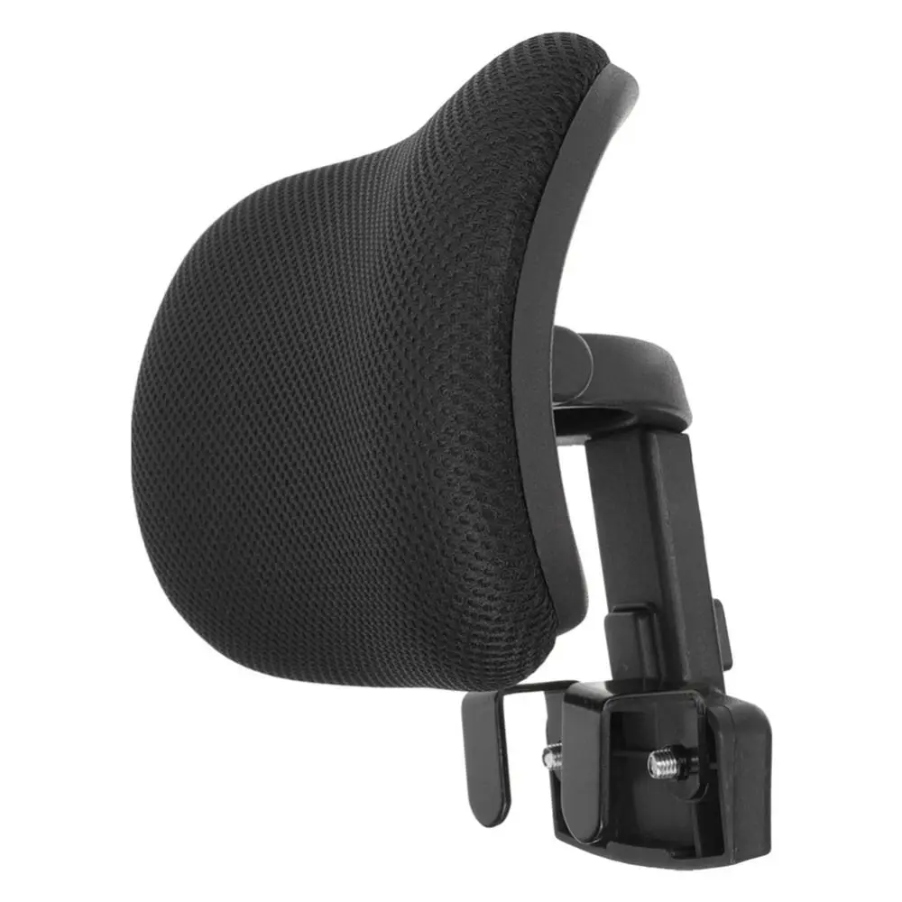 Mesh Fabric Computer Chair Headrest Sponge Black Office Chair Extender No-drill Installation Adjustable Office Chair Headrest
