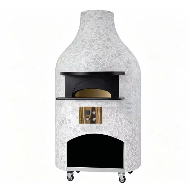 Large Concrete Napoli Neapolitan Professional Heavy Duty Ectric and Gaz wood fire  Pizza Oven 600°C for Baking Sale