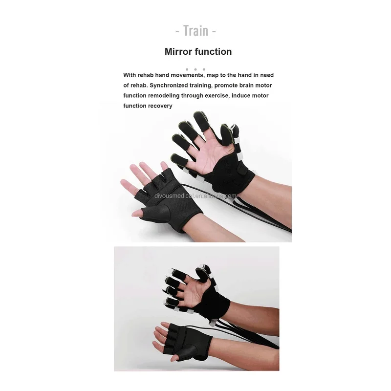 Plugin Hand Rehilitation  Glov for Stroke Patient Hand Recovery With Mirror Therapy Extension and Flexion Exercis view 4