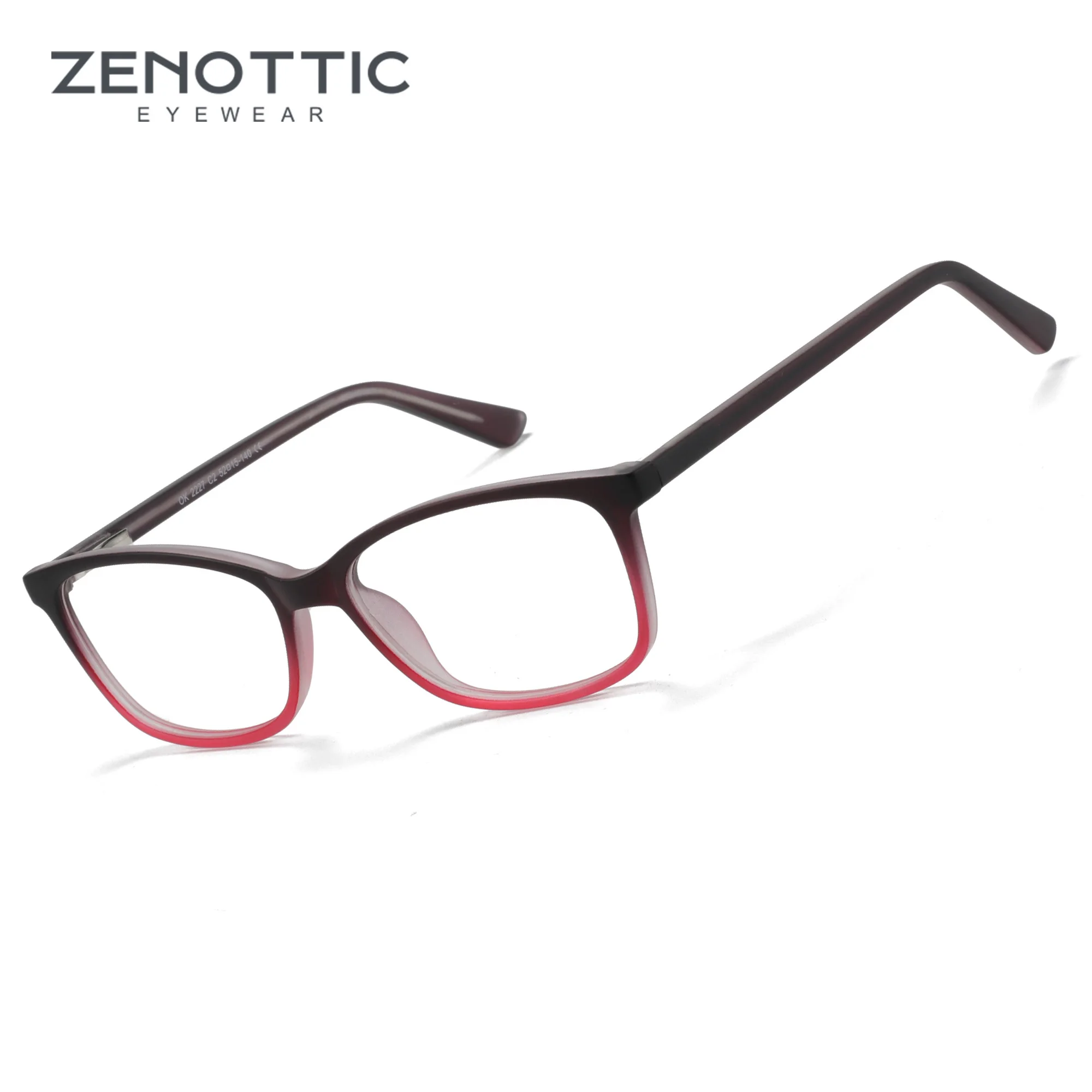 ZENOTTIC Unisex-Brillengestell, quadratisch, modisch, geometrisch, leicht, ohne Sehstärke, für Männer und Frauen