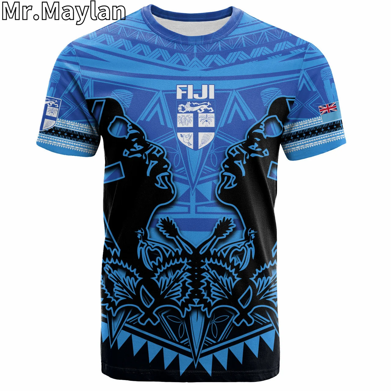 Personalised 3D Fiji Polynesian Hawaii T-Shirt Traditional Fiji Bati Masi Tapa Style Tshirt Men Women Streetwear Unisex Tee Tops