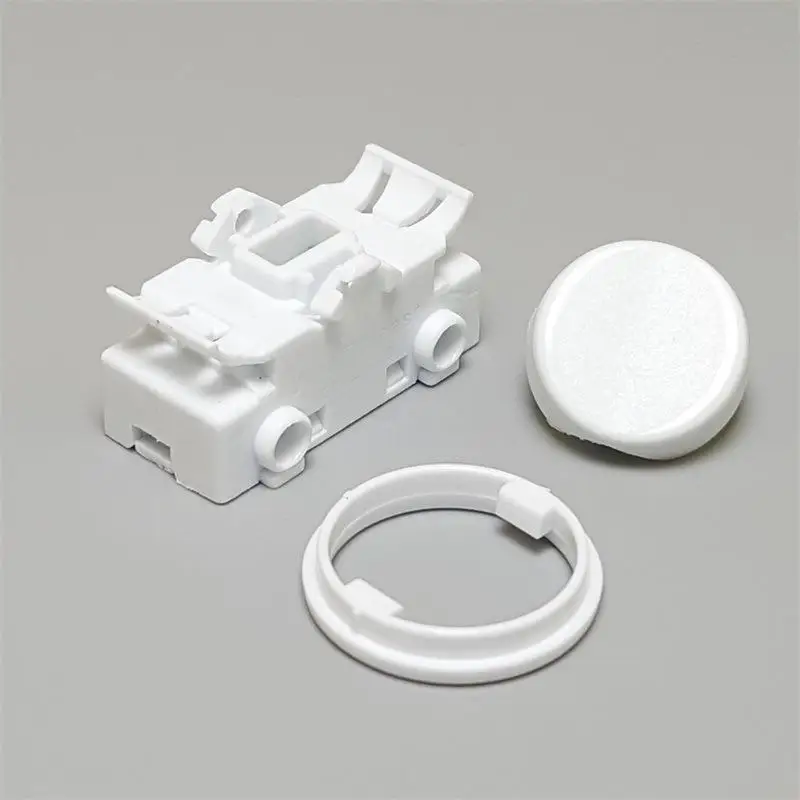 4PCS 43.409 Flush Mount Rocker Light Switch Low Profile Toggle Switch for Kitchen Under Unit Worktop Lighting