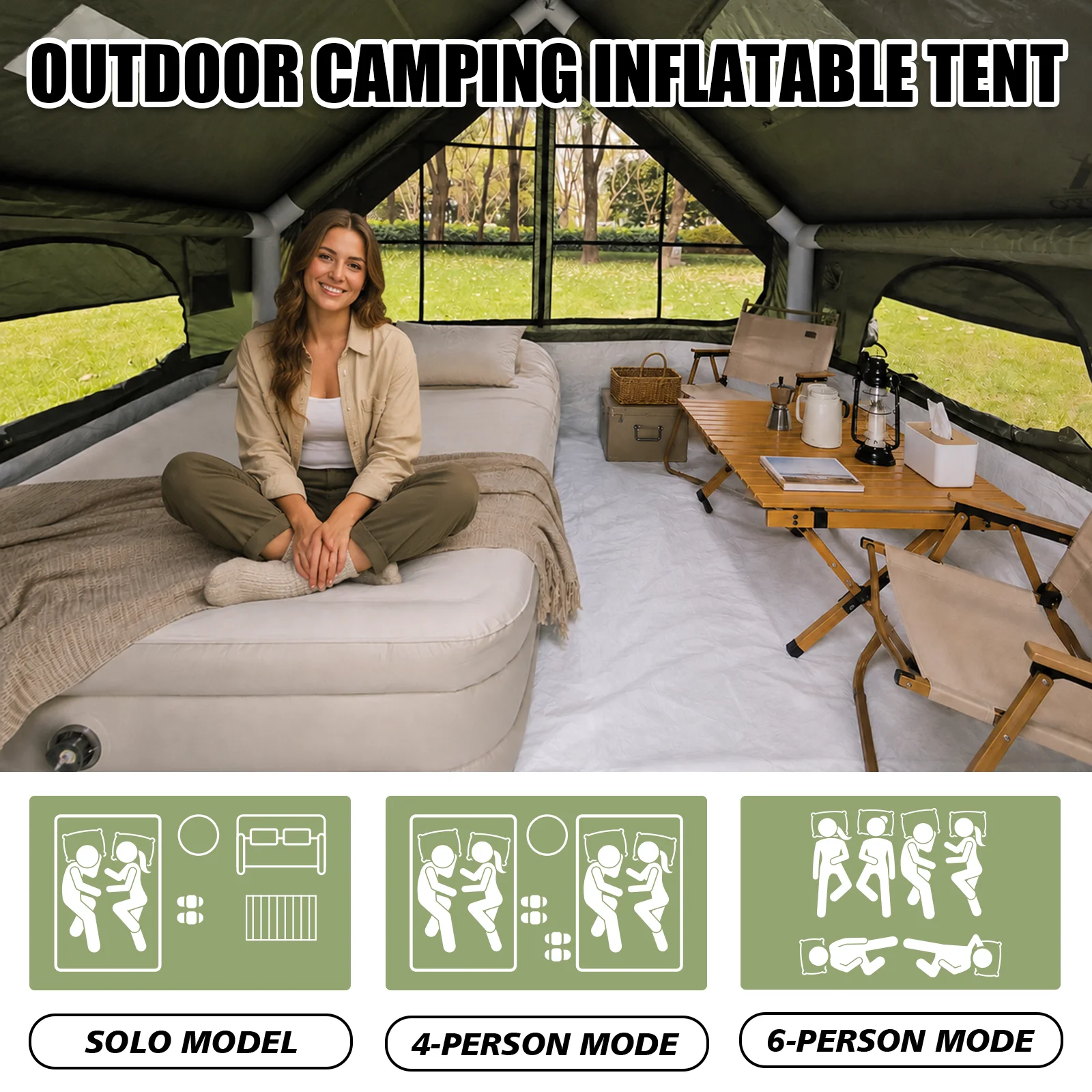 Tenda Tiup SENLEETO 420D Oxfor - Outdoor Camping And Glamping ulasan dan harga