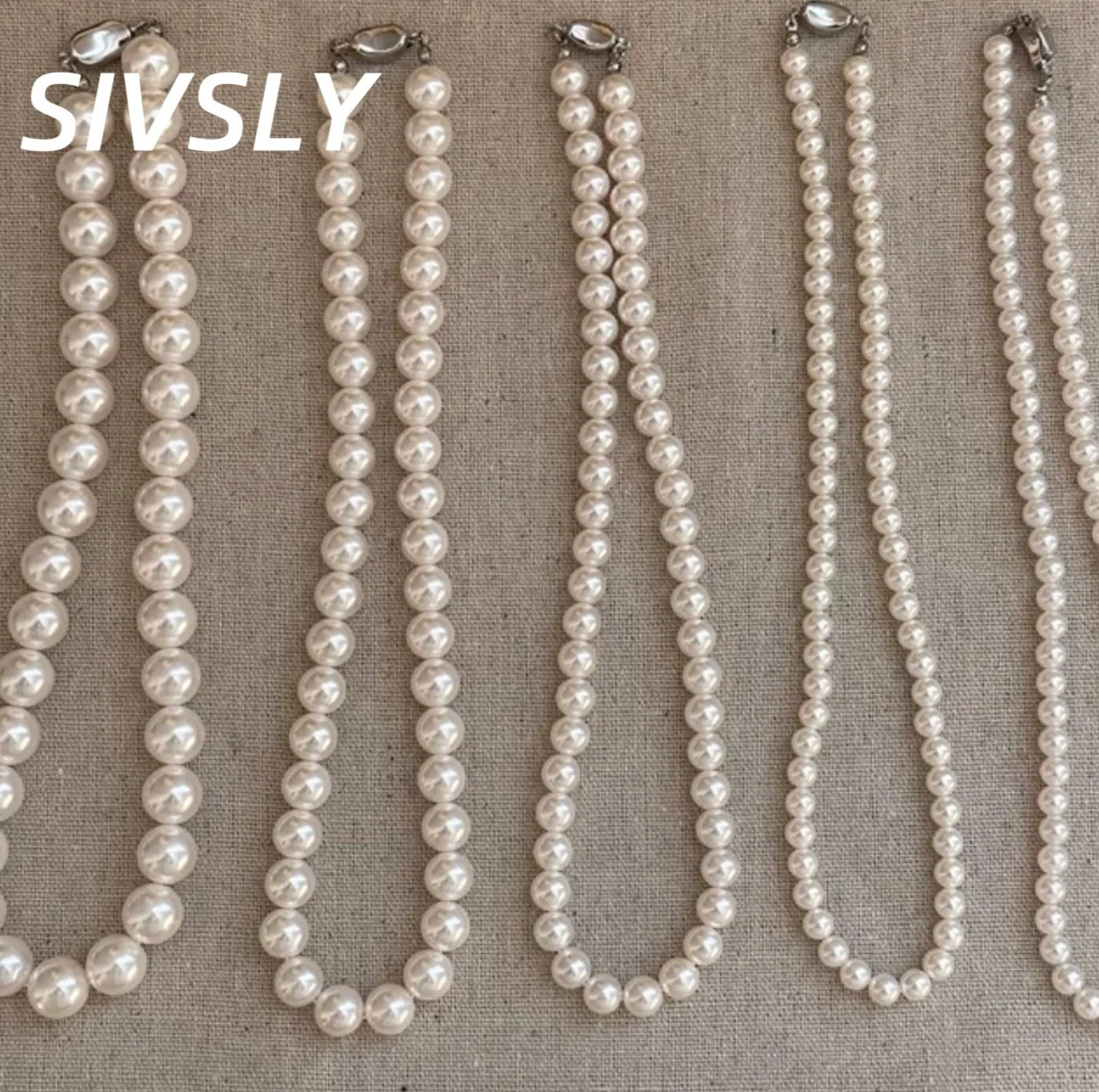 

[Classic] A-grade glass beads, Shi Jia Pearl Necklace, Internet celebrity style, high-end, collar chain, versatile, yuanbao clas