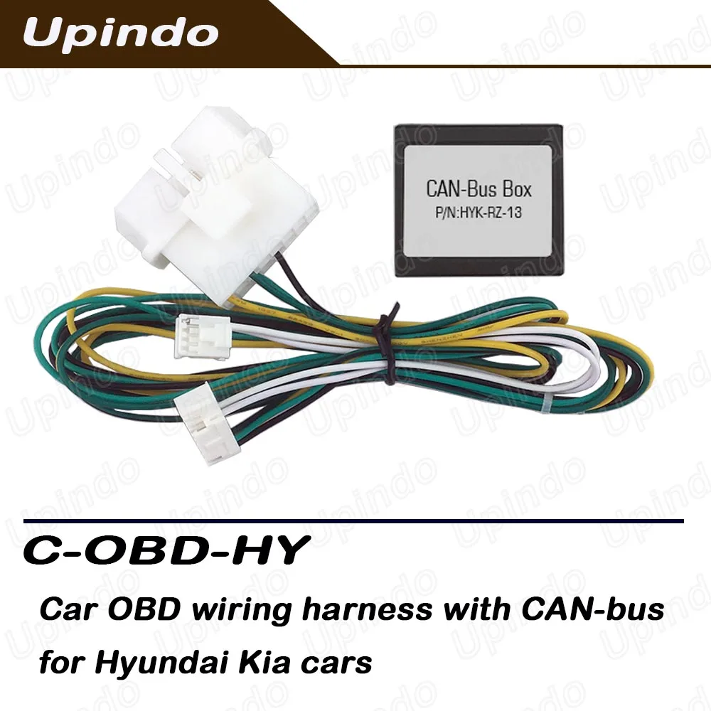 for Hyundai for KIA For Ford For GM CAN Bus Wiring Harness Adapter Cable for Android Car Radio with OBD Connector