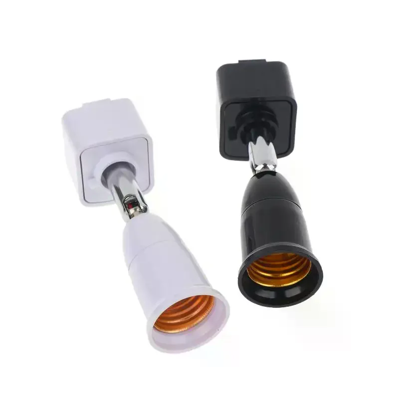90 Degree Rotatable E27 Lamp Base Converter 110-220V Adjustable Universal LED Bulb Socket for Warehouse Lighting