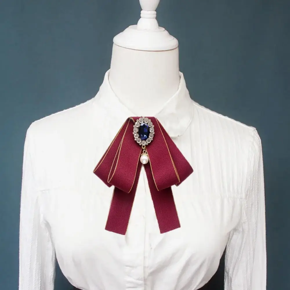 Fashion Polyester Collar Flower Adjustable British Style Ribbon Bow Necktie Men