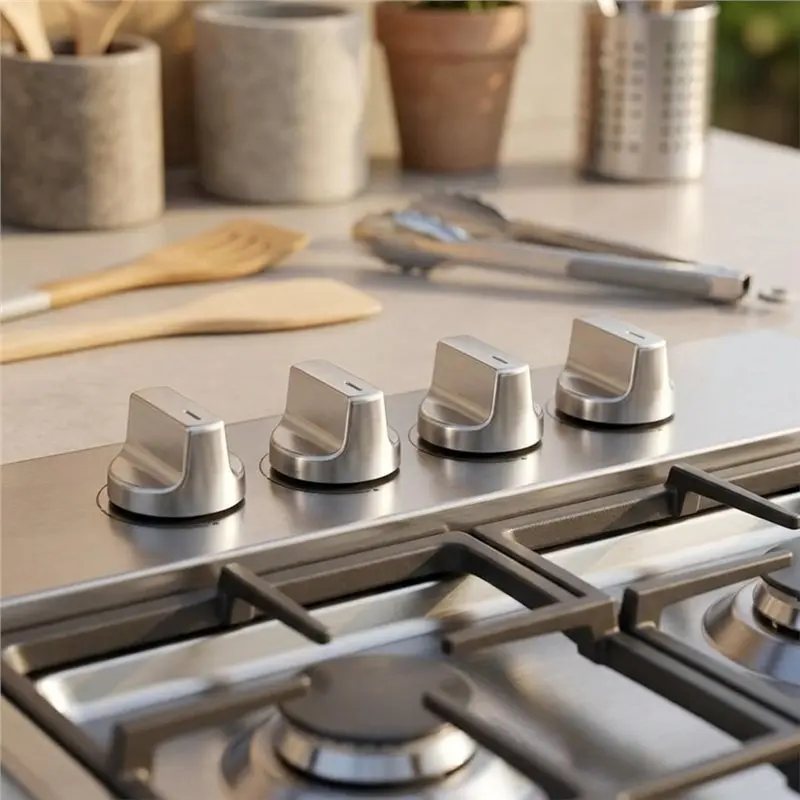 EMECE-Gas Stove Knobs W11687171 5 Pack For Whirlpool Models WEG515S0LS3 WEG515S0LS4 WEG515S0LZ3 WEG515S0LZ4 WEG745H0LZ4 WEG745H0